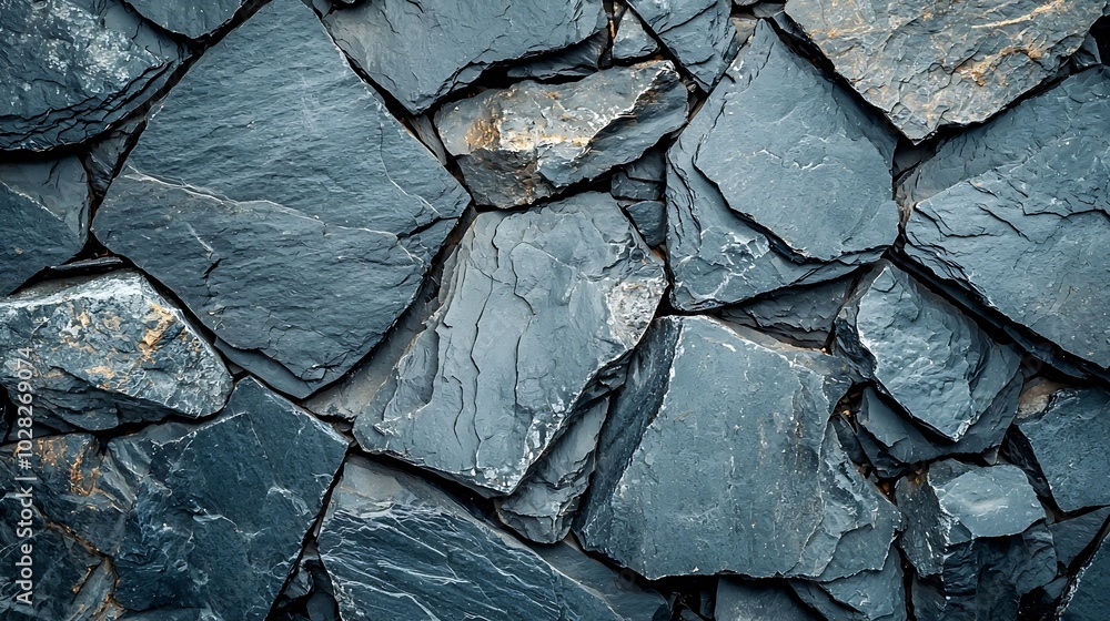 Aufkleber blue stone background with high resolution top view copy space : generative ai