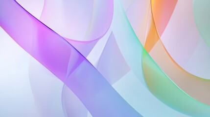 Abstract Colorful Ribbons