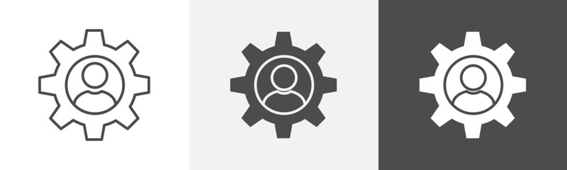 user setting icon Isolated vector art