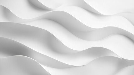 Obraz premium Abstract White Wave Pattern