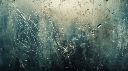 Fototapeta premium Scratched and Weathered Glass Surface