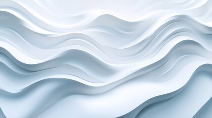 Abstract White Wave Pattern