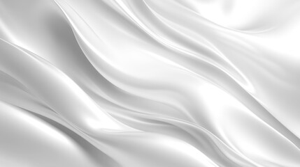 Naklejka premium Abstract White Silk Fabric