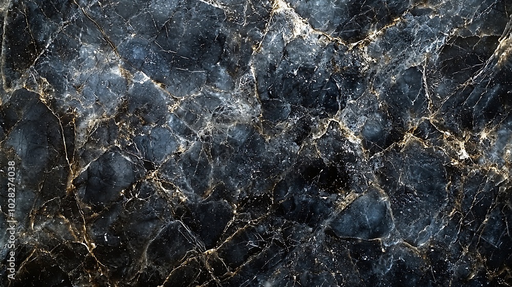 Poster natural black marble stone background pattern with high resolution copy space top view : generative 