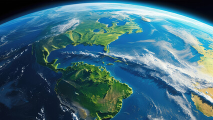 Fototapeta premium Earthrise Over the Moon: A View from Space