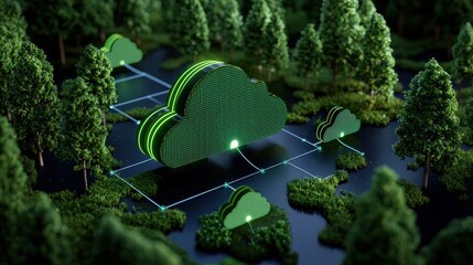 Green Cloud Computing Network in Forest Environment