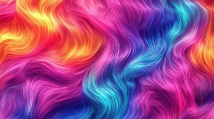 Fototapeta premium Abstract Wavy Pattern of Vibrant Colors