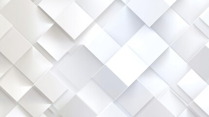 Fototapeta premium Abstract White Square Pattern