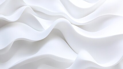 Obraz premium Abstract White Wavy Background