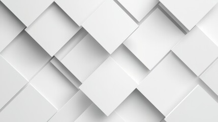 Obraz premium Abstract White Squares Pattern