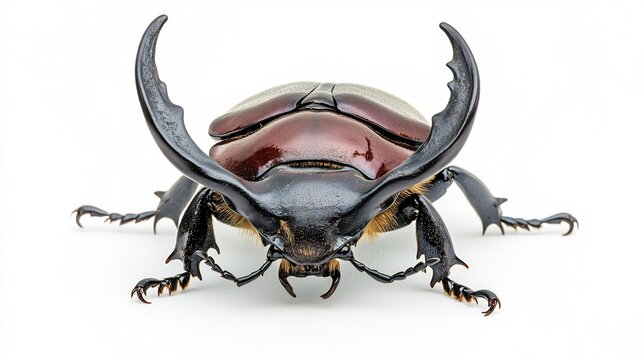 Close-Up of a Striking Goliath Beetle
