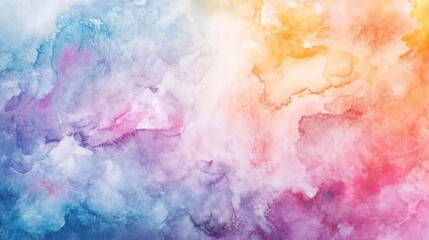 Obraz premium Abstract Watercolor Painting with Blending Colors