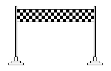 Black white start and finish line. Checkered flag vector icon. Checkered racing flag, goal competition, event formula car, championship marathon, motocross, motorsport. Vector illustration