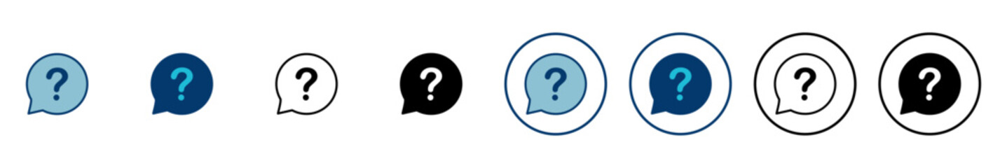 Question Icon vector isolated on white background. Question mark sign. help icon. Faq