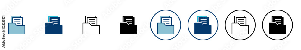 Poster folder icon vector isolated on white background. folder and documents icon. icon archive