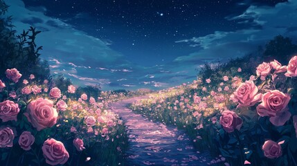 anime theme of landscape