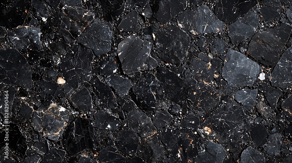 Poster natural black stone background pattern with high resolution top view copy space : generative ai