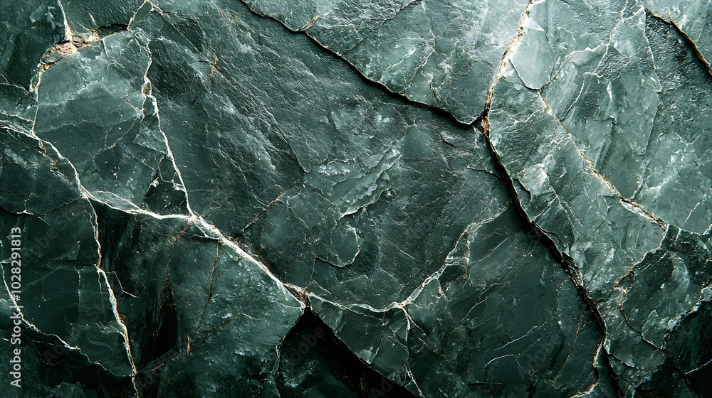 Leinwandbilder green stone texture background top view copy space : generative ai
