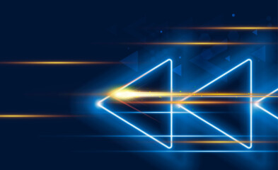Abstract speed Light out technology background Hitech communication concept innovation background,  vector design