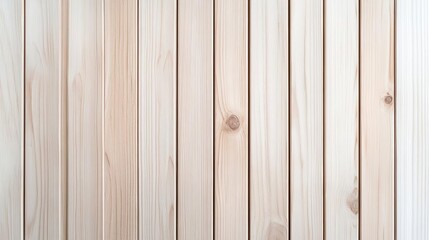 Obraz premium Elegant wooden paneling with vertical stripes, showcasing light pine wood for a sleek, minimalist design in modern interiors