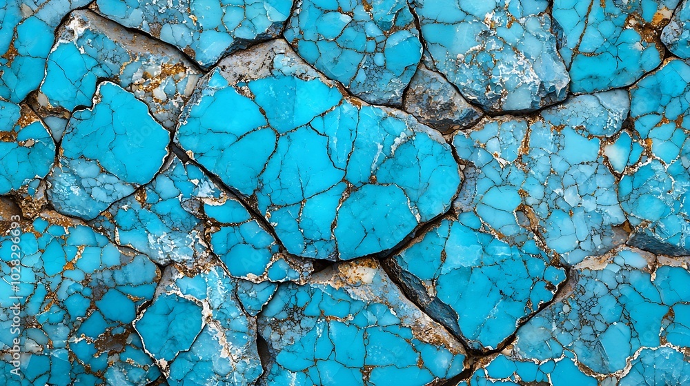 Poster turquoise blue stone background with high resolution top view copy space : generative ai