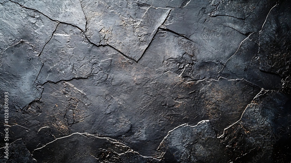 Poster dark grey brutal stone background : generative ai