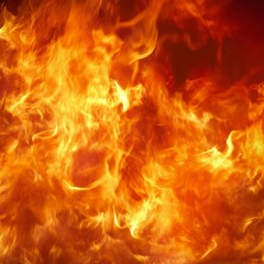 A fiery inferno, with intense flames dancing and flickering in a mesmerizing display of heat and energy.