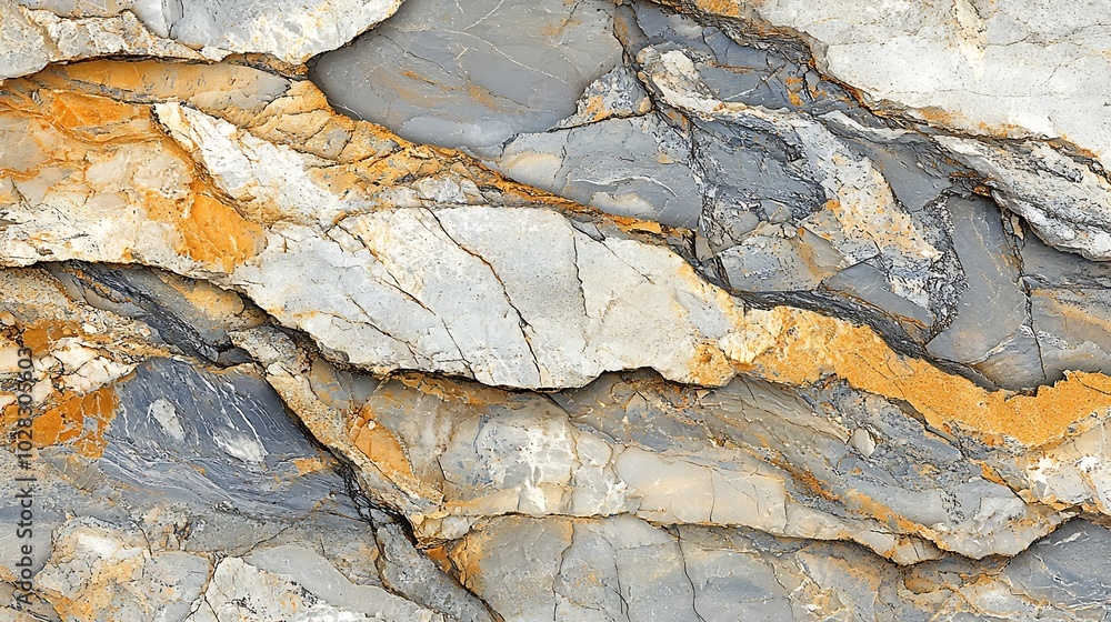 Poster natural marble stone background pattern with high resolution top view copy space : generative ai