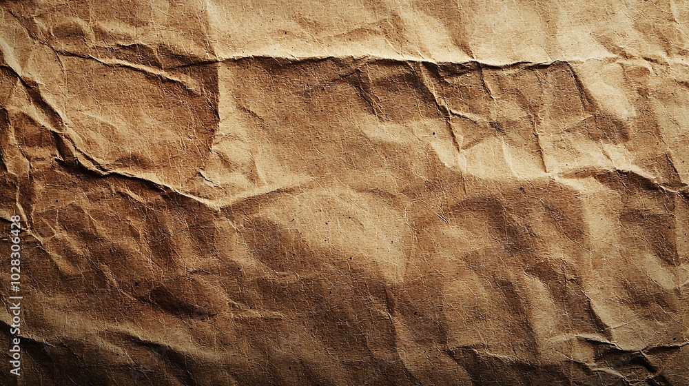 Aufkleber Brown paper texture background Top view Copy space : Generative AI