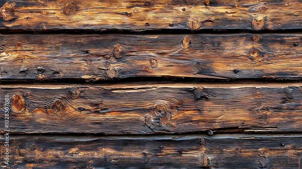Poster old wooden texture brown background copy space : generative ai