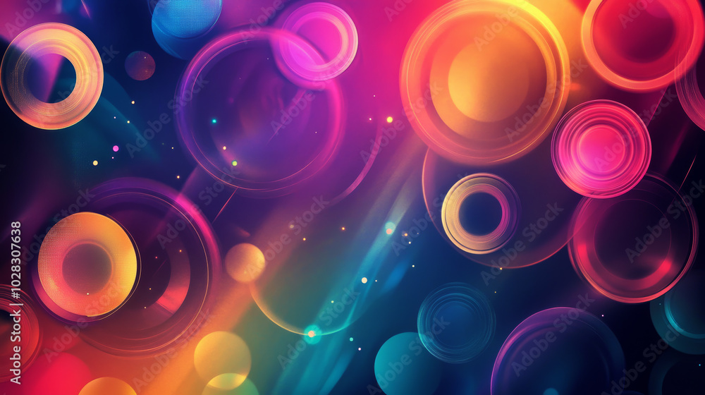Poster modern, futuristic designs with circles and abstract shapes. perfect for user interfaces, games, and