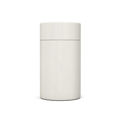 A Sleek White Matte Cylindrical Container Box For Product Packaging Concept 3d Illustration