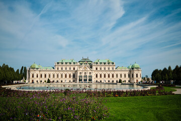 Obraz premium The Belvedere palace in Vienna, Austria