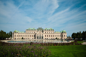 Fototapeta premium The Belvedere palace in Vienna, Austria