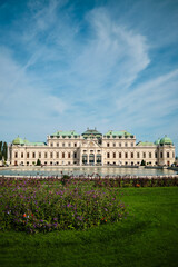 Obraz premium The Belvedere palace in Vienna, Austria