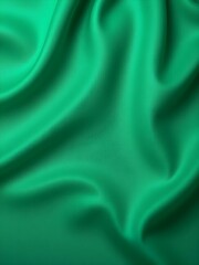 Obraz premium A vibrant emerald green background with smooth, satin-like texture, providing a sense of sophistication and calm