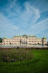 Fototapeta premium The Belvedere palace in Vienna, Austria