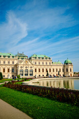 Fototapeta premium The Belvedere palace in Vienna, Austria