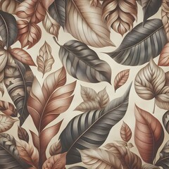 Leaf pattern in graphic design