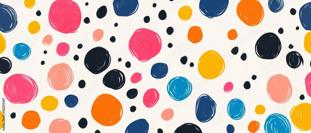 Poster a colorful background with many different colored circles