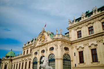 Fototapeta premium The Belvedere palace in Vienna, Austria
