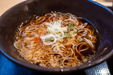 日本のとてもシンプルで美味しいかけそば
