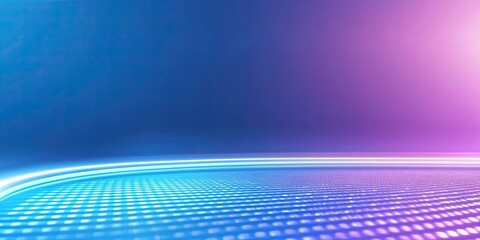 Curved LED neon multicolored glowing display, featuring futuristic and technological aesthetics, perfect for posters, wallpapers, and modern designs.