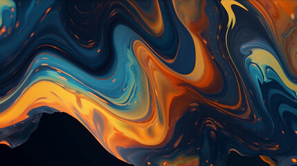 Obraz premium Abstract art background texture, liquid texture with liquid art materials Abstract Swirl of Color background