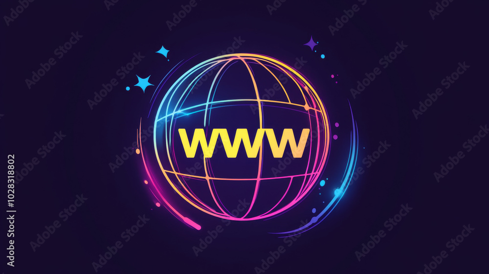 Poster a simple line drawing of a globe with 