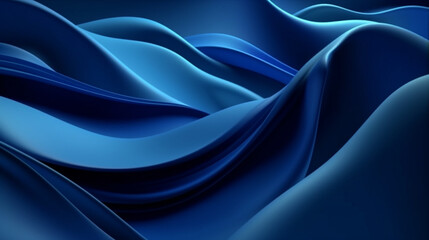 Obraz premium Black dark blue sapphire abstract background abstract luxury golden lines curved overlapping on dark blue background. premium black and gold geometric background