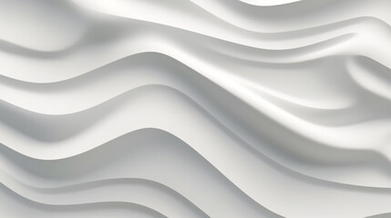 Obraz premium High quality illustration white volume, abstract background of waves