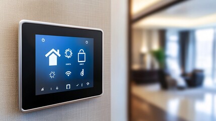 Smart Home Automation System with Modern Touchscreen Interface