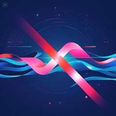 A futuristic Circuit  vector illustration with a dark gradient background transitioning  purple background Wallpaper, Photo for Social Media x, Instagram, Facebook post. Ai Generated
