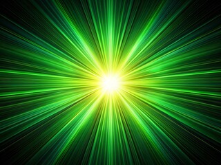 Obraz premium Abstract Green Sunburst Texture - Night Photography Background, Vector Illustration for Modern Designs, Digital Art, Wallpaper, and Graphic Projects
